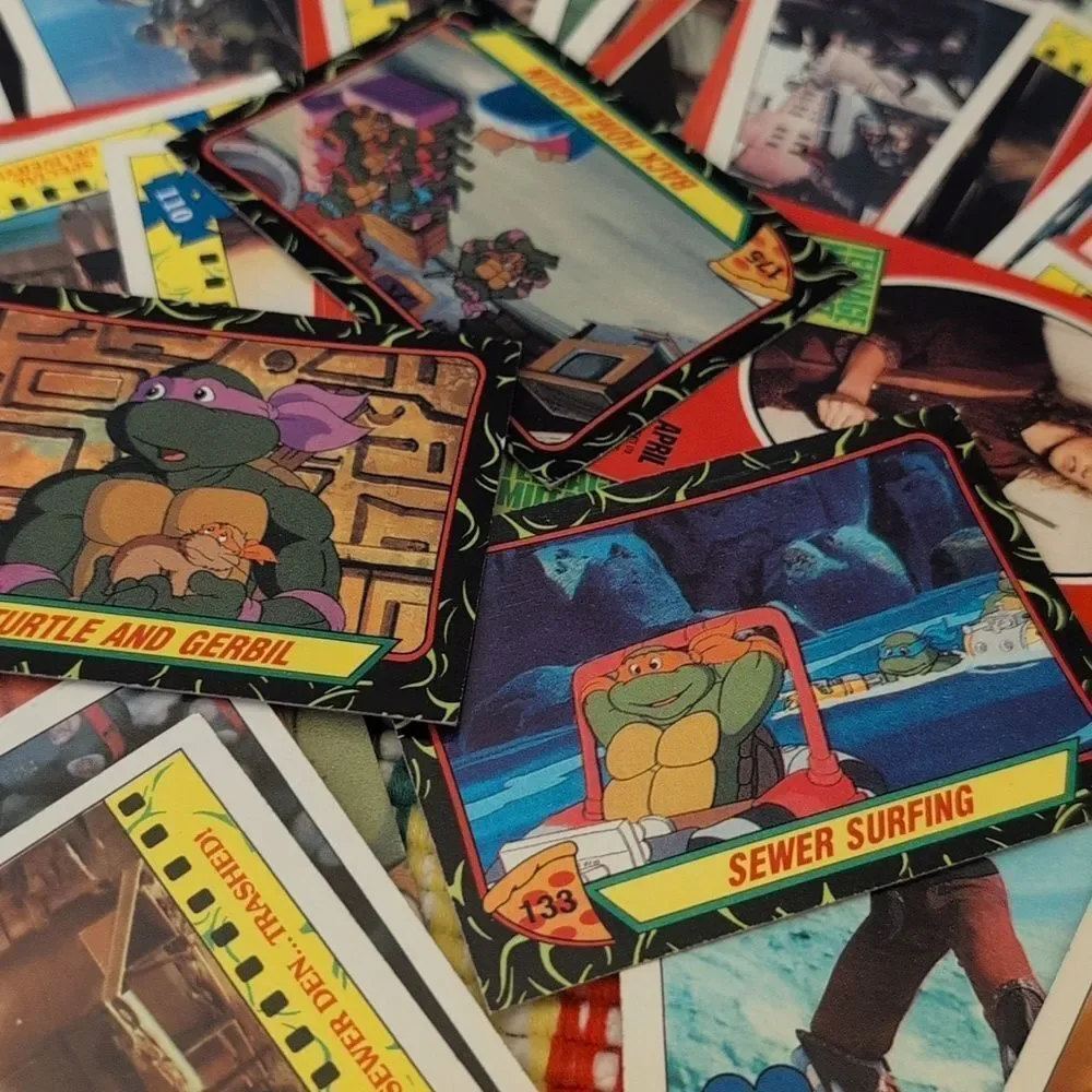 Vintage Teenage Mutant Ninja Turtle Movie Trading‎ Cards Collection
